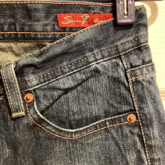 7 for all mankind Straight leg Medium wash Denim, Size 27 - Picture 4 of 16